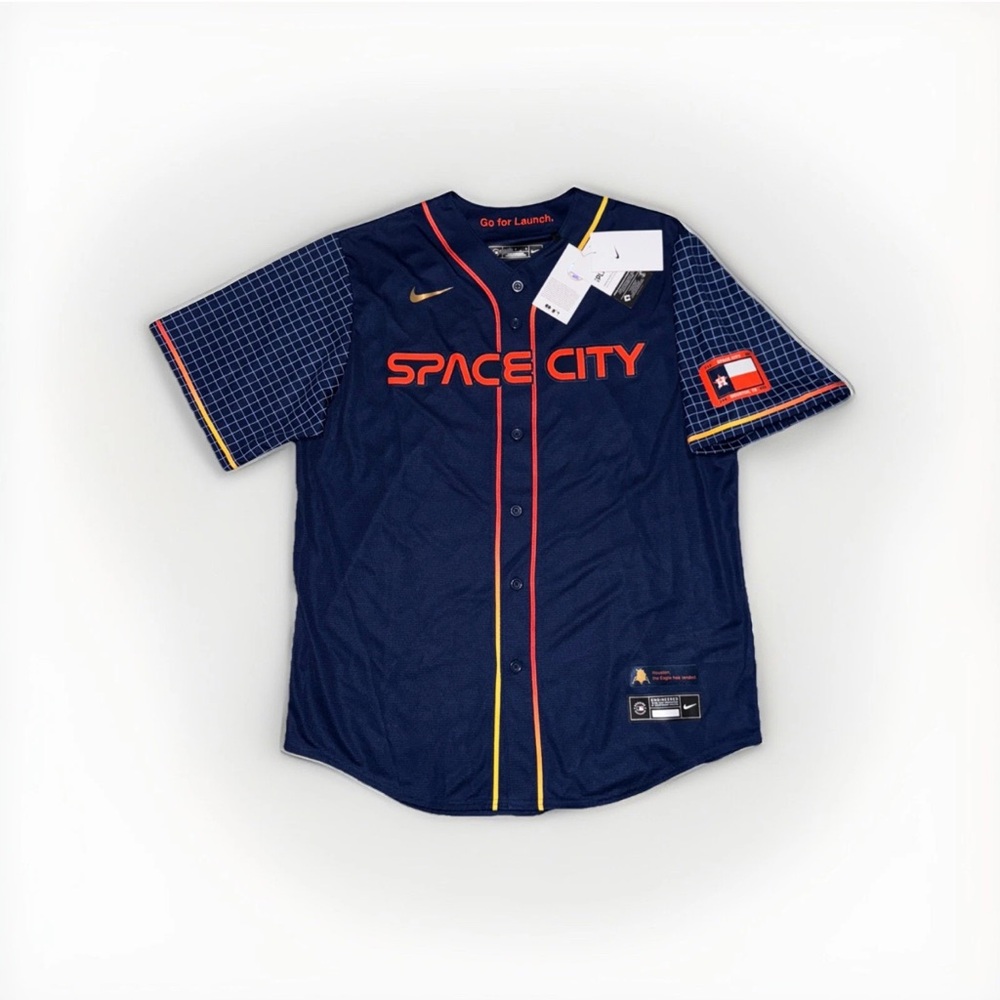 NWT Houston Astros Alex Bregman 2 Space City Connect Nike Jersey Men L Authentic